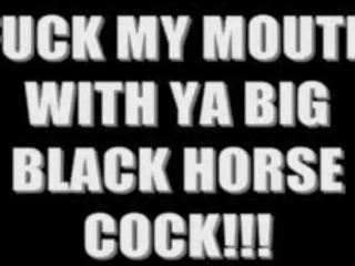 Preview na súložiť môj ústa s ya veľký čierne kôň kokot
