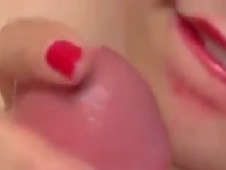 Erstaunlich blasen von rot lippenstift, kostenlos dreckig klammer 89