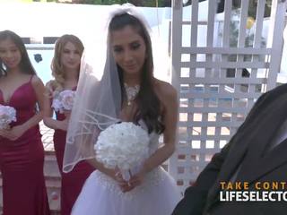 น่าประหลาดใจ งานแต่งงาน เพศสัมพันธ์ ด้วย gianna dior & bridesmaids pov