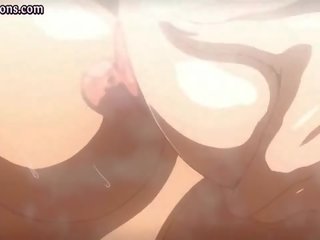 Kettő dögös anime csajok nyalás fasz